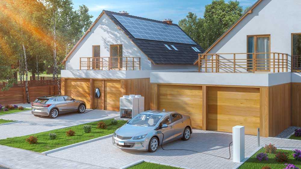 EV car powers home