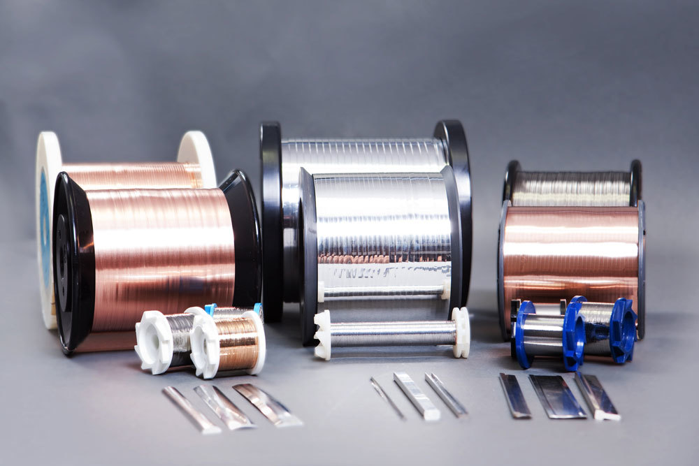 various stainless steels and special metals in different wire product forms